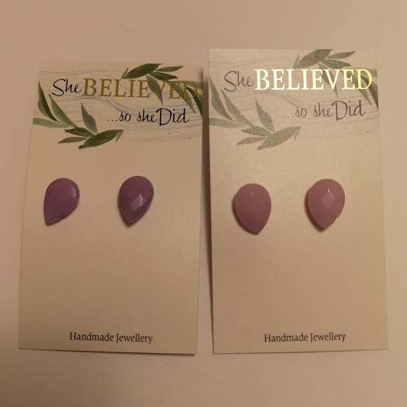 *FREE Add-On* Purple Stud Earrings - Picture 2 of 5